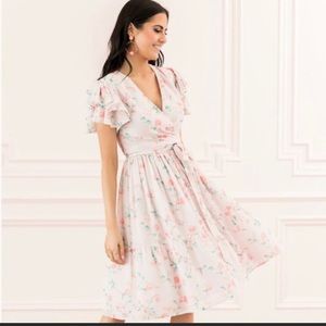 Rachel Parcell pink floral dress NWT-XS